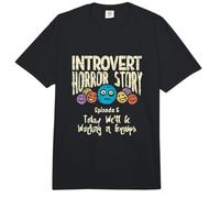 Histoire d'horreur introverti timide Citation antisociale effrayante Halloween Comfort Colors Adult Heavyweight T-Shirt
