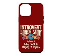 Histoire d'horreur introverti timide Citation antisociale effrayante Halloween Coque pour iPhone 12 Pro Max