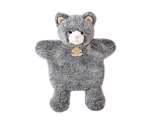 Histoire d'Ours - Doudou Marionnette - Doudou Chat - 25 cm - Gris - Cadeau Naissance - Sweety Mousse Marionnettes - Fidèles Compagnons - HO3085