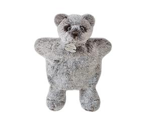 Histoire d'Ours - Doudou Marionnette - Doudou Ours - 25 cm - Gris - Cadeau Naissance - Sweety Mousse Marionnettes - Fidèles Compagnons - HO3083