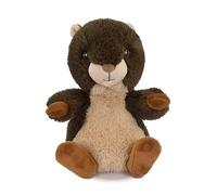 Histoire d'ours - Doudou Peluche Marmotte - Doux Stretch - 20 cm - HO3295 | Matière Stretch Ultra Douce - Doudou Apaisant à Câliner - Petite Taille et Légère - Compagnon Tout-Terrain - Idée Cadeau