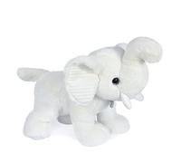Histoire d'Ours - Grande Peluche Doudou Éléphant - Blanc - 45 cm - HO3141 | Collection Preppy Chic - Doudou Original et Très Doux - Design Élégant et Chic - Idée Cadeau Enfants ou Naissance pour Bébé