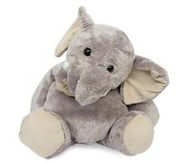 Histoire d'ours - Grande Peluche Éléphant - Savane - Gris - 38 cm - HO1284 | Collection Savane - Doudou Doux Gris - Avec Boîte Cadeau - Dès 0 Mois - Garantie Doudou Perdu - Cadeau Naissance Fille Garçon