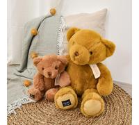 Histoire d'Ours - Grande Peluche Ours Nounours - Ocre - 40 cm - HO3239 | Grosse Peluche Super Douce à Câliner - Pour les Enfants - Lavable à 30° - Idée Cadeau de Naissance Bébé, Noël et Anniversaire