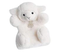 Histoire d'Ours - Marionnette à Main Agneau - Blanc - 25 cm - Bébé - HO2597 | Doudou Peluche - Stimule la Créativité et l'Imagination - Facile à Manipuler - Marionnette et Doudou - Idée Cadeau Original