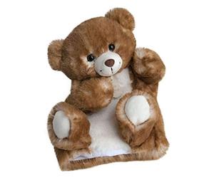 HISTOIRE D'OURS - Marionnette à Main Ours Moelleux - 25 cm - Collection Mon Petit Ours - Marron - Stimule les Sens - Idée Cadeau Naissance Filles Garçons - Doudou Peluche Éveil pour Enfant - HO2596