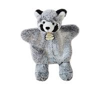 Histoire d'Ours Doudou marionnette Panda roux 25 cm Gris - Cadeau naissance HO3084