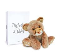 HISTOIRE D’OURS - Peluche Bébé Lion 25 cm Marron - Collection Terre Sauvage - Peluche Pour Bébé - Dès La Naissance - Présentée En Boîte Cadeau - Idée Cadeau Naissance Ou Anniversaire - HO3057