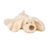 HISTOIRE D'OURS - Peluche Chien Vintage Moelleuse - 25 cm - Collection Chien Cookie - Blanc - Texture Douce - Idée Cadeau Naissance Filles et Garçons - Doudou Enfant pour l'Éveil des Sens - HO2319