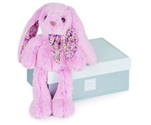 Histoire D'ours - Peluche Copain Calin Lapin Rose 25 cm