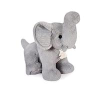 HISTOIRE D'OURS - Peluche Doudou Eléphant - Gris - 35 cm - Collection Preppy Chic - Idée Cadeau Enfants ou Naissance pour Bébé - Doudou Original & Très Doux - HO3145