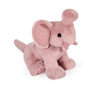 Histoire d'Ours - Peluche Éléphant - Rose - 35 cm - Preppy Chic - HO3143 | Doudou Original et Très Doux - Lavable à 30° - Design Chic et Original - Dès la Naissance - Idée Cadeau de Naissance Bébé