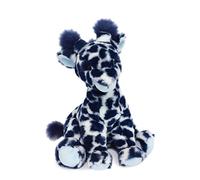HISTOIRE D'OURS - Peluche Girafe - 30 cm - Blanc/Bleu - Lisi La Girafe Collection Terre Sauvage - Boite Cadeau - Peluche Douce pour les Câlins Enfants - Idée Cadeau Naissance Bébé - HO3043