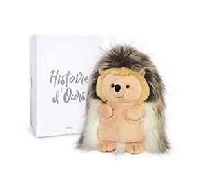 Histoire d'Ours - Peluche Hérisson - 30 cm - Gris/Blanc Idée Cadeau Enfant - Choupisson Le Hérisson - Dans La Forêt - HO3064