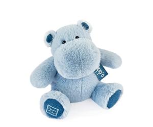 Histoire d'Ours - Peluche Hippopotame - Bleu Jean - 25 cm - Doux - HO3213 | Collection L'Hippo - Peluche Douce et Mignonne - Pour les Câlins - Lavable à 30° - Avec Boîte Cadeau - Idée Cadeau Naissance