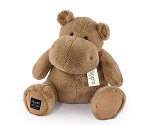 Histoire d'Ours - Peluche Hippopotame - Chocolat Chaud - 40 cm - HO3204 | Collection L'Hippo - Douce et Mignonne - Pour les Câlins - Avec Boîte Cadeau - Lavable à 30° - Idée Cadeau Naissance Bébé