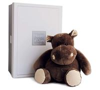 Histoire d'Ours – Peluche Hippopotame – Collection Savane – 38 cm Marron – Cadeau enfant – HO1057