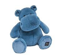 Histoire d'Ours – Peluche Hippopotame Hip'Blue – Bleu 40 cm – Douce et grande (HO3110)
