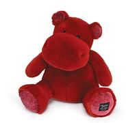 Histoire d'Ours - Peluche Hippopotame - Hip'Kiss - Rouge - 40 Cm - Grande Peluche Douce et Mignonne pour les Calins - Idée Cadeau de Naissance et Anniversaire pour Enfants - L'HIPPO - HO3104