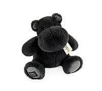 Histoire d'Ours - Peluche Hippopotame - Hippo - Gris Anthracite - 25 Cm - Peluche Douce et Mignonne pour les Calins - Idée Cadeau de Naissance et Anniversaire pour Enfants - L'HIPPO - HO3206