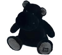 Histoire D'Ours-Peluche Hippopotame-Hip'Star-Noir-40 Cm-Grande Peluche Douce Et Chic Pour Les Calins-Idée Cadeau De Naissance Et Anniversaire Pour Fille Et Garçon-L'Hippo-Ho3106