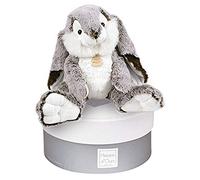 Histoire d'Ours - Peluche Lapin Marius - Z'animoos - Gris - 40 cm - HO2297 | Collection Les Z'animoos - Avec Boîte Cadeau - Douce et Mignonne - Idée Cadeau de Naissance et Anniversaire Fille et Garçon