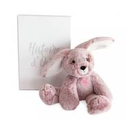 Histoire d'Ours - Peluche Lapin Rose Sweety Mousse 25 cm - DOUDOU ET COMPAGNIE