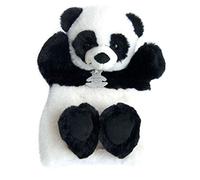 HISTOIRE D'OURS - Peluche Marionnette à Main Panda - Noir/Blanc 25cm - Doudou Peluche pour Enfants - Stimule Créativité et Imagination - Cadeau Naissance Bébé Fille Garçon - HO2595