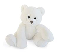 HISTOIRE D'OURS - Peluche Oscar Ivoire 35 cm - Compagnon Fidèle pour Bébé Fille ou Garçon - Doux et Confort - Large Sourire Invitant aux Câlins - Idée Cadeau Naissance - Boîte Cadeau - HO3023