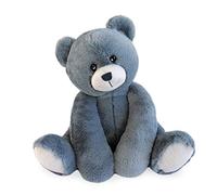 HISTOIRE D'OURS - Peluche Ours Sourire Large - Collection Oscar - 35 cm - Bleu Jean - Idée Cadeau pour Naissance - Lavable en Machine à 30° - Plusieurs Tailles et Couleurs - HO3025