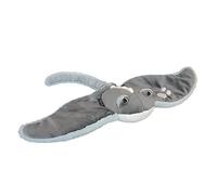 Histoire d'Ours - Peluche Poissoin - Peluche Raie Manta - 50 x 40 cm - Gris - Idée Cadeau - Trésors Marins - HO3031