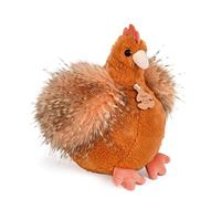 Histoire d'Ours - Peluche Poule - Animal de la Ferme - Poulette orange - 20 Cm - Mignonne et Douce - Idée Cadeau de Naissance et Anniversaire Fille et Garçon - HO3161