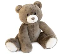 HISTOIRE D'OURS - Peluche Taupe Extra Douce et Moelleuse - 35 Cm - Collection Oscar - Invitation aux Câlins avec Large Sourire - Compagnon pour Naissance Bébé Fille Garçon - Boîte Cadeau - HO3027