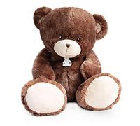HISTOIRE D'OURS - Peluche XXL Ourson Marron 90 cm - Collection Bellydou - Peluche Géante Moelleuse Et Douce Pour Enfant Dès La Naissance - Idée Cadeau Naissance Fille Garçon - HO2897