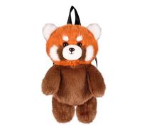 Histoire d'ours - Sac à Dos Enfant Panda Roux PodColl - 28 cm - Cartable Peluche Originale aux Couleurs Chaudes - Idée Cadeau Naissance Unique - Bretelles Ajustables - Lavable Machine 30° - HO3424
