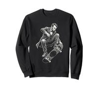 Histoire drôle du Tour de Skateboard d'Abraham Lincoln Sweatshirt