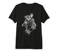 Histoire drôle du Tour de Skateboard d'Abraham Lincoln T-Shirt Haut de Gamme