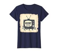 Histoire drôle : télé-réalité mais Pas Faux T-Shirt, Femme, Bleu Marine, XS