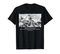 Histoire du 54e régiment de Guerre Civile du Massachusetts de Fort Wagner T-Shirt Graphique avec Valeur, Homme, Noir, XL