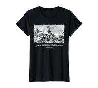 Histoire du 54e régiment de Guerre Civile du Massachusetts de Fort Wagner T-Shirt Graphique avec Valeur, Femme, Noir, S