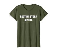 Histoire du Coucher : Ma Vie T-Shirt, Femme, Olive, S