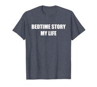 Histoire du Coucher : Ma Vie T-Shirt, Homme, Bleu Chiné, M