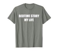 Histoire du Coucher : Ma Vie T-Shirt, Homme, Vert Kaki chiné, S