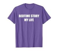 Histoire du Coucher : Ma Vie T-Shirt, Homme, Violet Chiné, S