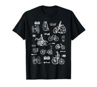 Histoire du Cyclisme Illustrations Vintage T-Shirt