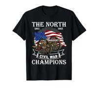 Histoire du Drapeau de l'Union des Champions de la Guerre Civile 1861-1865 T-Shirt Graphique avec Valeur, Homme, Noir, M