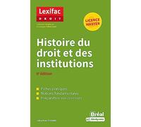 Histoire du droit et des institutions