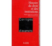 Histoire du droit et des institutions