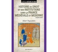Histoire du droit et des institutions dans la France médiévale et moderne