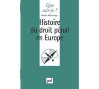 Histoire Du Droit Pénal En Europe